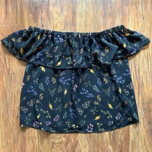 Rebecca Minkoff Women’s Size M Multicolored Off The Shoulder Floral Print Blouse